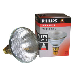 Varmepære Philips 175 W, Klar